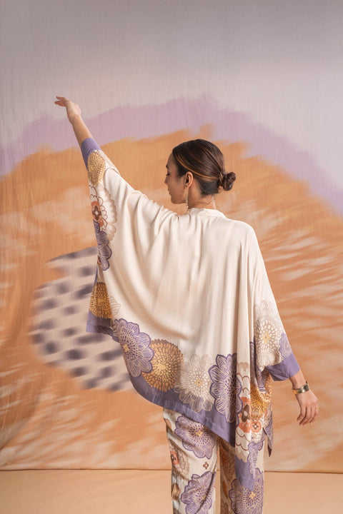 TOPS Tulukka Kaftan Top (Shifting Lilac)