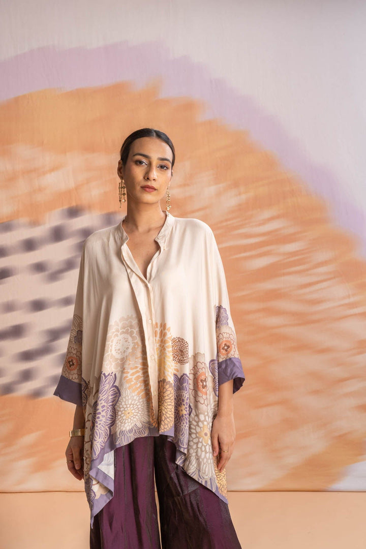 TOPS Tulukka Kaftan Top (Shifting Lilac)