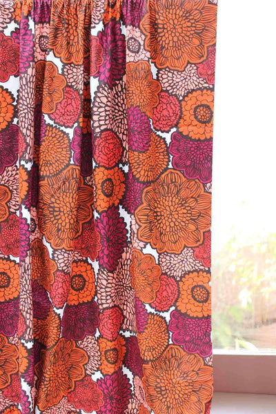 COTTON FABRIC AND CURTAINS TULUKKA COTTON FABRIC AND CURTAINS (RED)