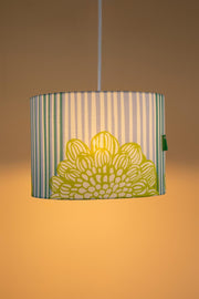 PENDANT LAMPS Tulukka Stripes Large Drum Pendant (Blue And Green)