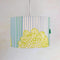 Tulukka Stripes Large Drum Pendant (Blue And Green)