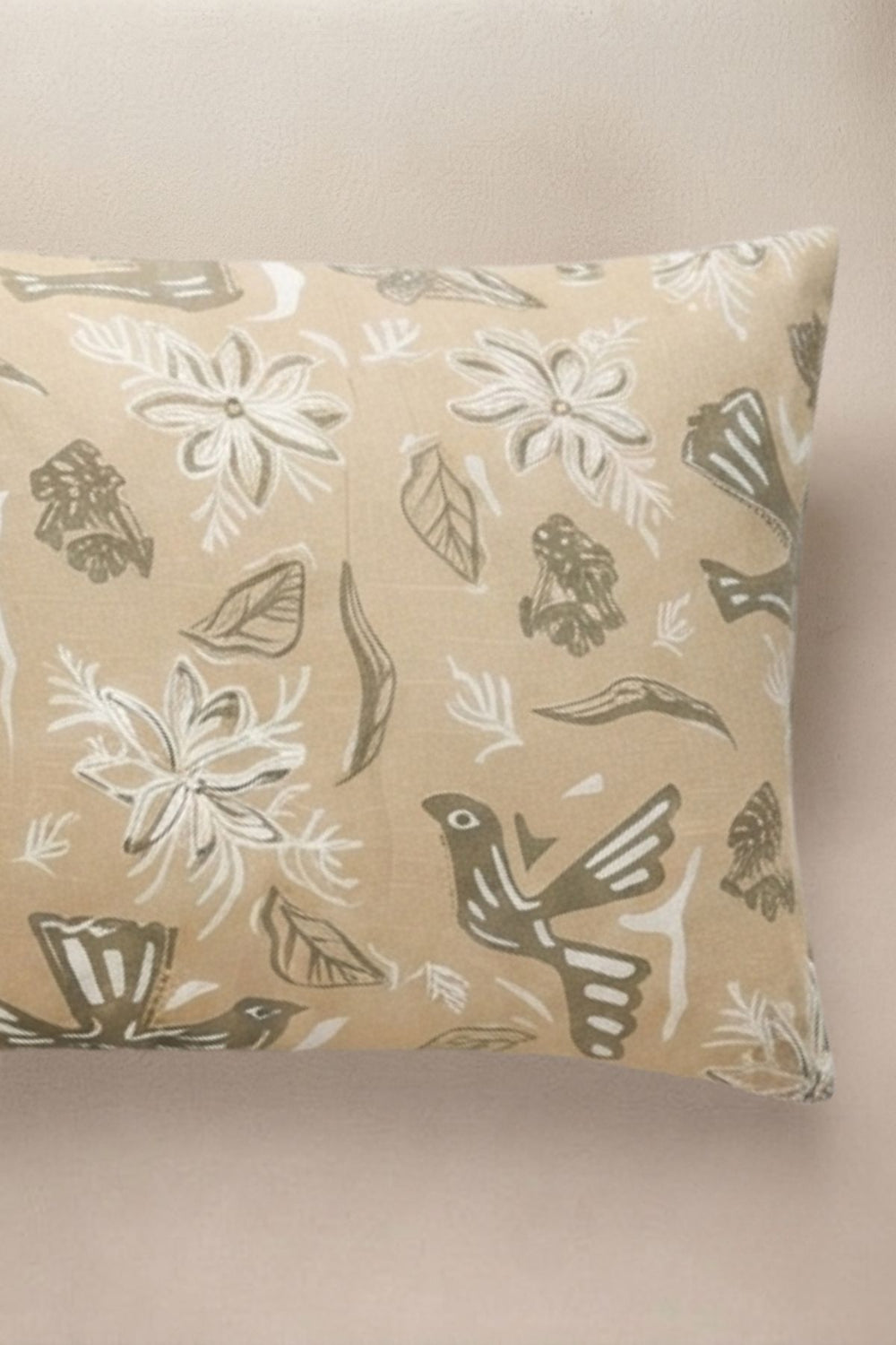 PILLOWS & SHAMS Udanti Birds Sand Pillow Cover (Set of 2)