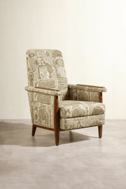 PRINT & PATTERN UPHOLSTERY FABRICS Udanti Printed Upholstery Fabric (Taupe)