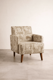 PRINT & PATTERN UPHOLSTERY FABRICS Udanti Printed Upholstery Fabric (Taupe)