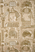PRINT & PATTERN HEAVY FABRICS Udanti Printed Heavy Fabric And Curtains (Taupe)