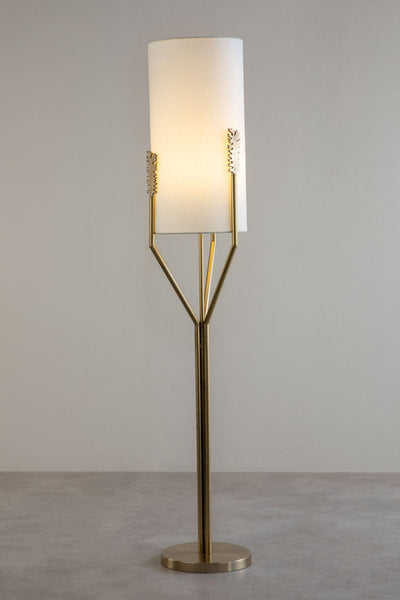 FLOOR LAMPS Udanti Tree Metal Fabric Floor Lamp (Gold)