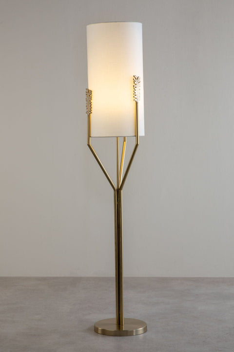 FLOOR LAMPS Udanti Tree Metal Fabric Floor Lamp (Gold)