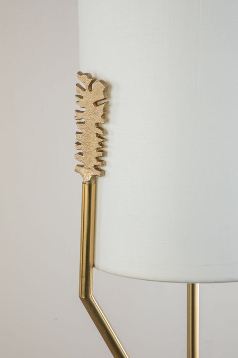 FLOOR LAMPS Udanti Tree Metal Fabric Floor Lamp (Gold)