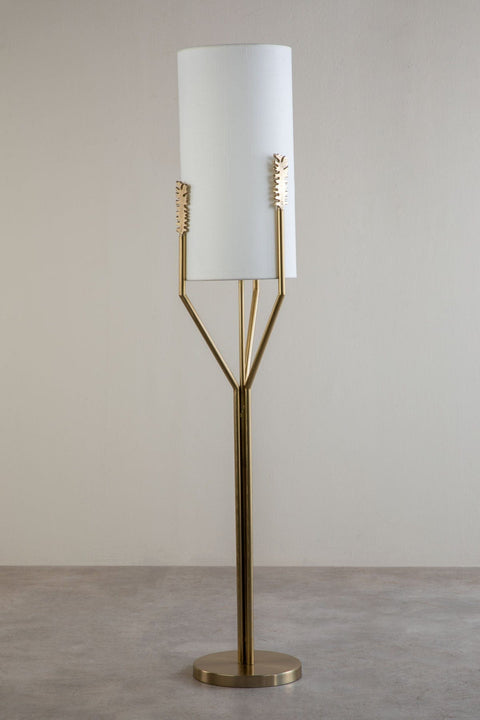 FLOOR LAMPS Udanti Tree Metal Fabric Floor Lamp (Gold)