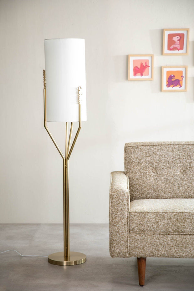 FLOOR LAMPS Udanti Tree Metal Floor Lamp (Gold)