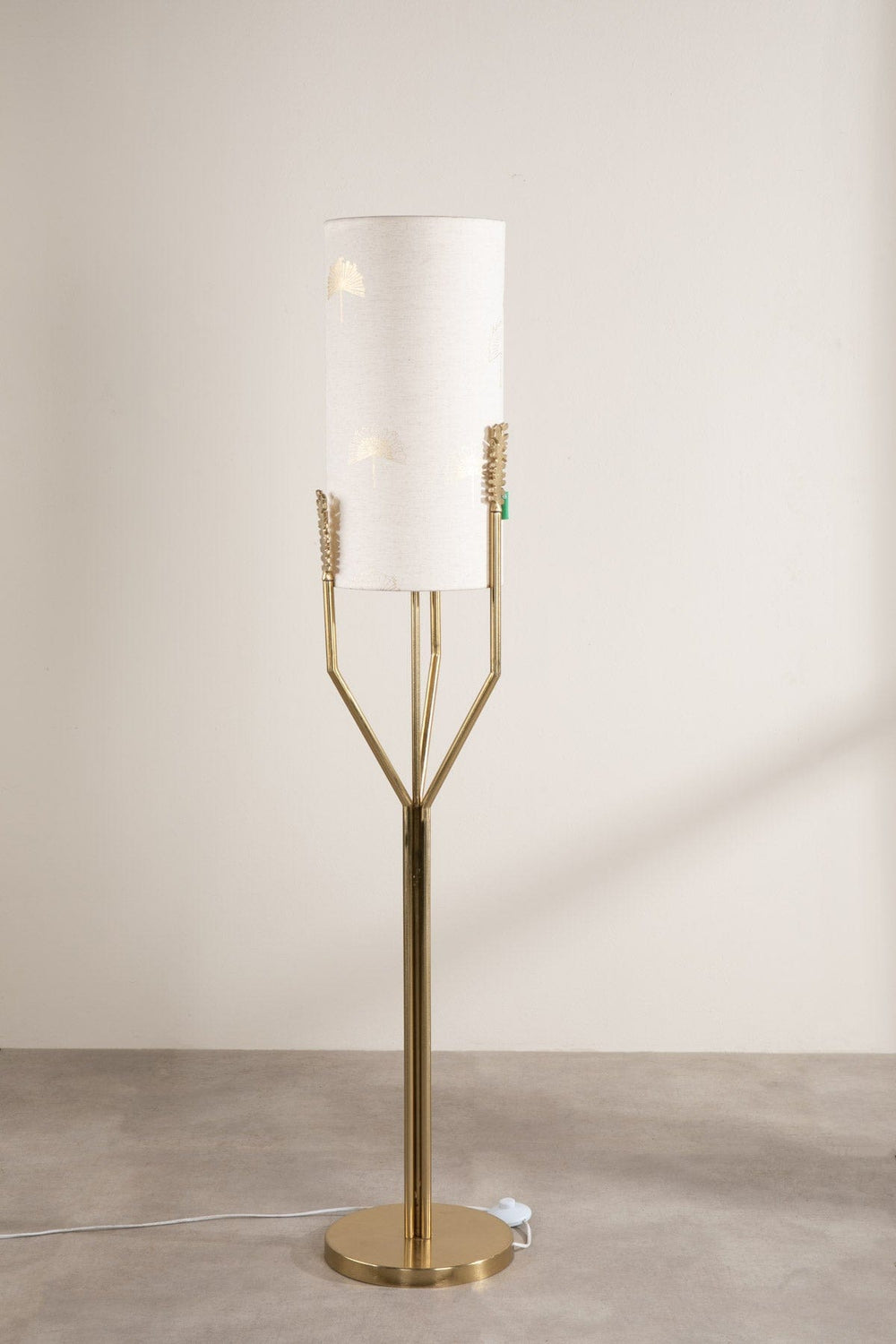 Udanti Tree Metal Floor Lamp (Gold)