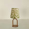 Ura Rose Gold Table Lamp with Creatures Of The Night Taper Lampshade (Leaf Green)