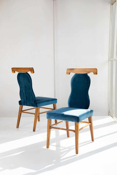 SOLID & TEXTURED UPHOLSTERY FABRICS Velvet Indigo Velvet Upholstery Fabric