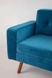 SOLID & TEXTURED UPHOLSTERY FABRICS Velvet Indigo Velvet Upholstery Fabric