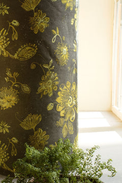 PRINT & PATTERN UPHOLSTERY FABRICS Vidari Printed Upholstery Fabric (Midnight Green )