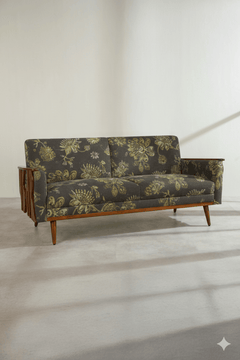 PRINT & PATTERN UPHOLSTERY FABRICS Vidari Printed Upholstery Fabric (Midnight Green)