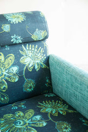 PRINT & PATTERN UPHOLSTERY FABRICS Vidari Printed Upholstery Fabric (Midnight Green )