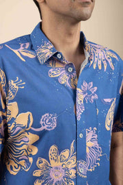 SHIRTS Vidari  Printed Shirt (Electric Blue)