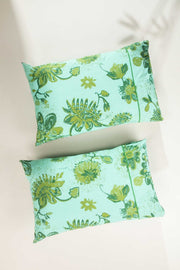 PILLOWS & SHAMS Vidari Tokyo Green Pillow Cover Set (Set Of 2)