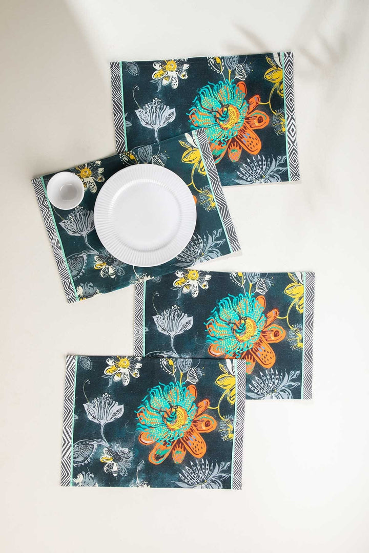 TABLE MATS Vidari Midnight Blue Table Mat (Set Of 4)