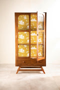 Vitrina Teak Wood Cabinet