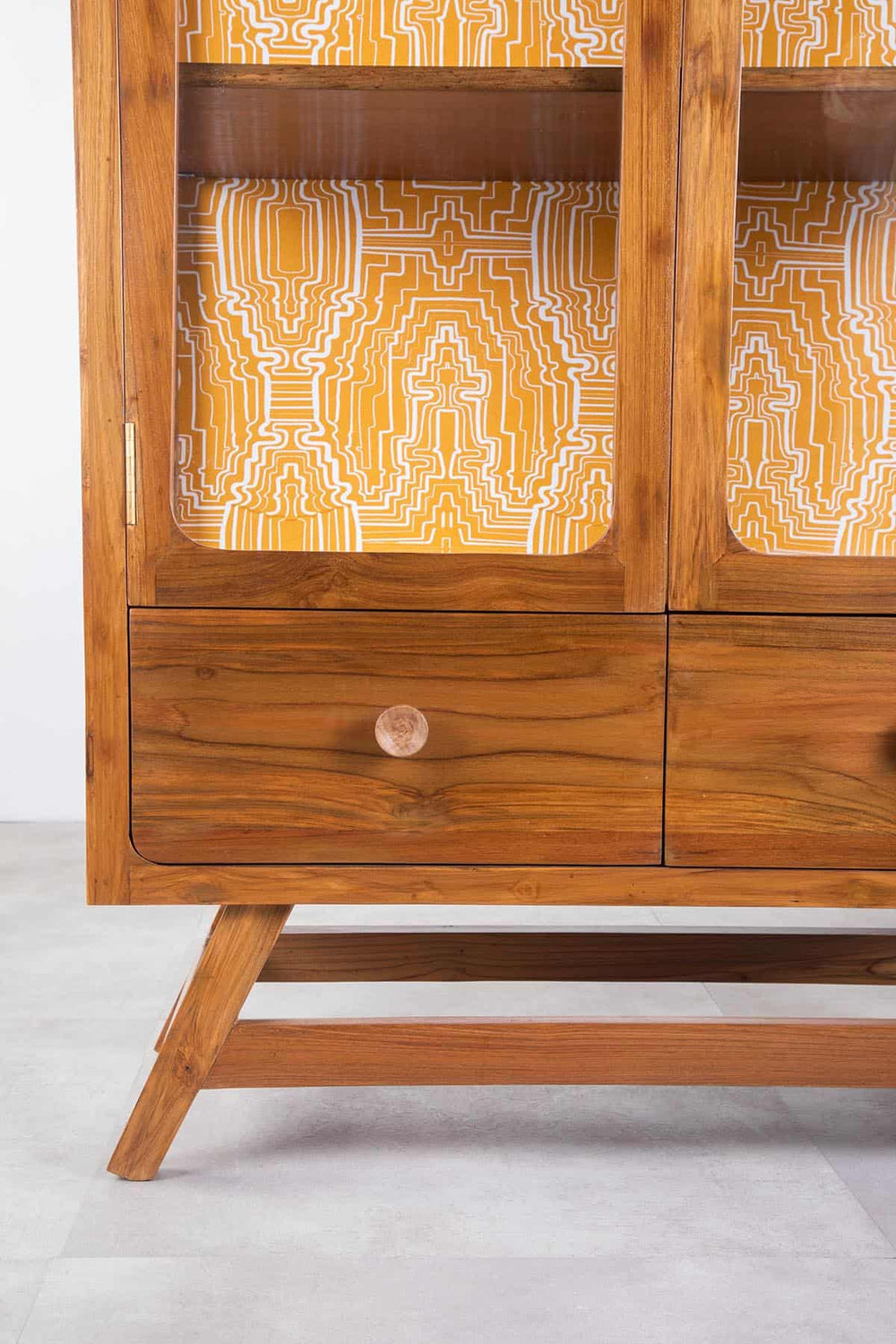 CABINETS Vitrina Teak Wood Cabinet
