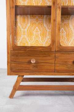 CABINETS Vitrina Teak Wood Cabinet