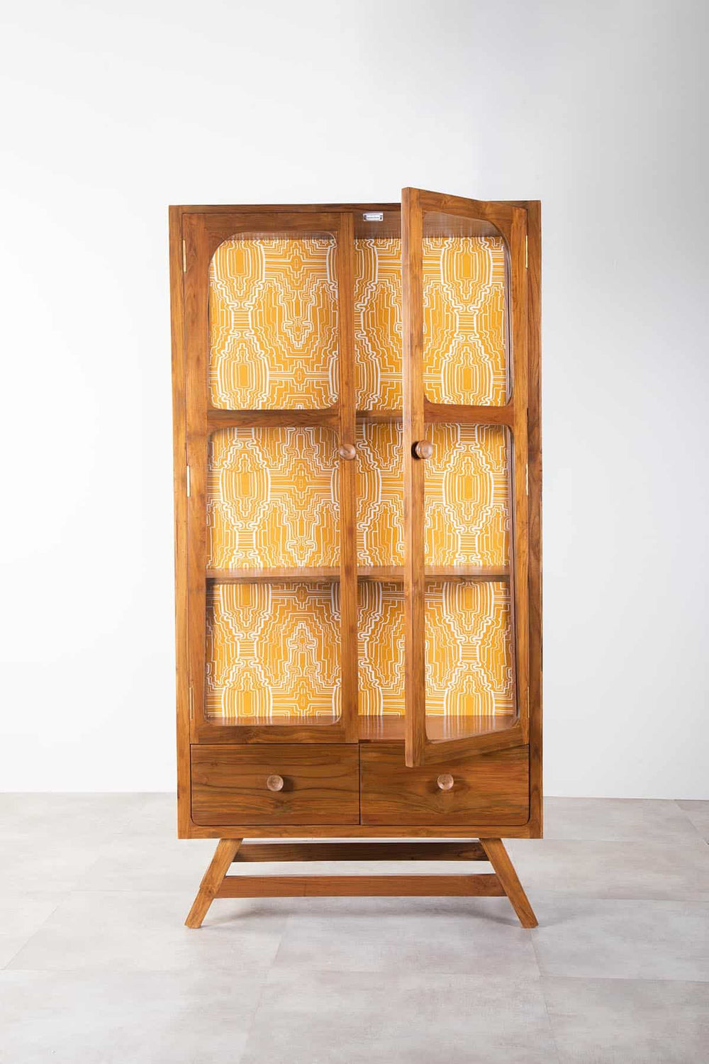 CABINETS Vitrina Teak Wood Cabinet