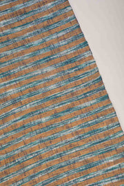 SOLID & TEXTURED UPHOLSTERY FABRICS Waterfall Tweed  Ocher Blue Upholstery Fabric