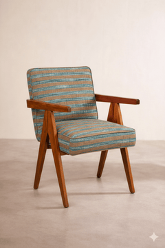 SOLID & TEXTURED UPHOLSTERY FABRICS Waterfall Tweed  Ocher Blue Upholstery Fabric