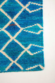 WOVEN & TEXTURED RUGS Wave Woven Rug (Blue)