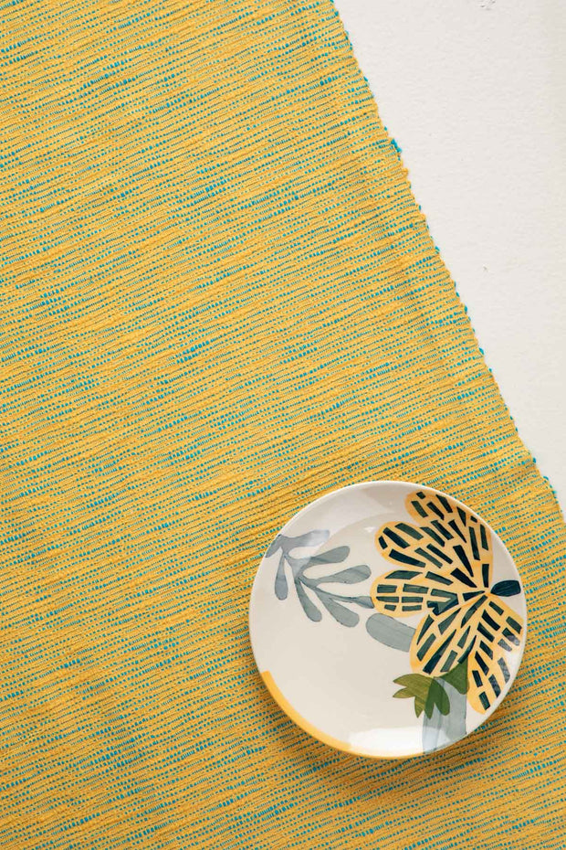 SOLID & TEXTURED UPHOLSTERY FABRICS Wheatfield Ochre Yellow Tweed Upholstery Fabric