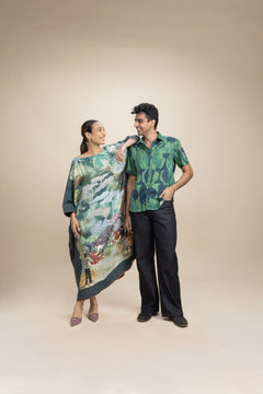 DRESSES Whisper Of The Wilderness Kaftan Dress (Nightsky Teal)