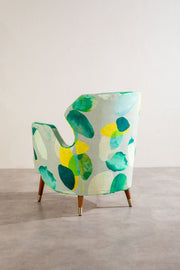 ARMCHAIRS & ACCENTS Winged Teak Wood Armchair