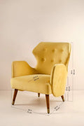 Yellow Velvet Fabric