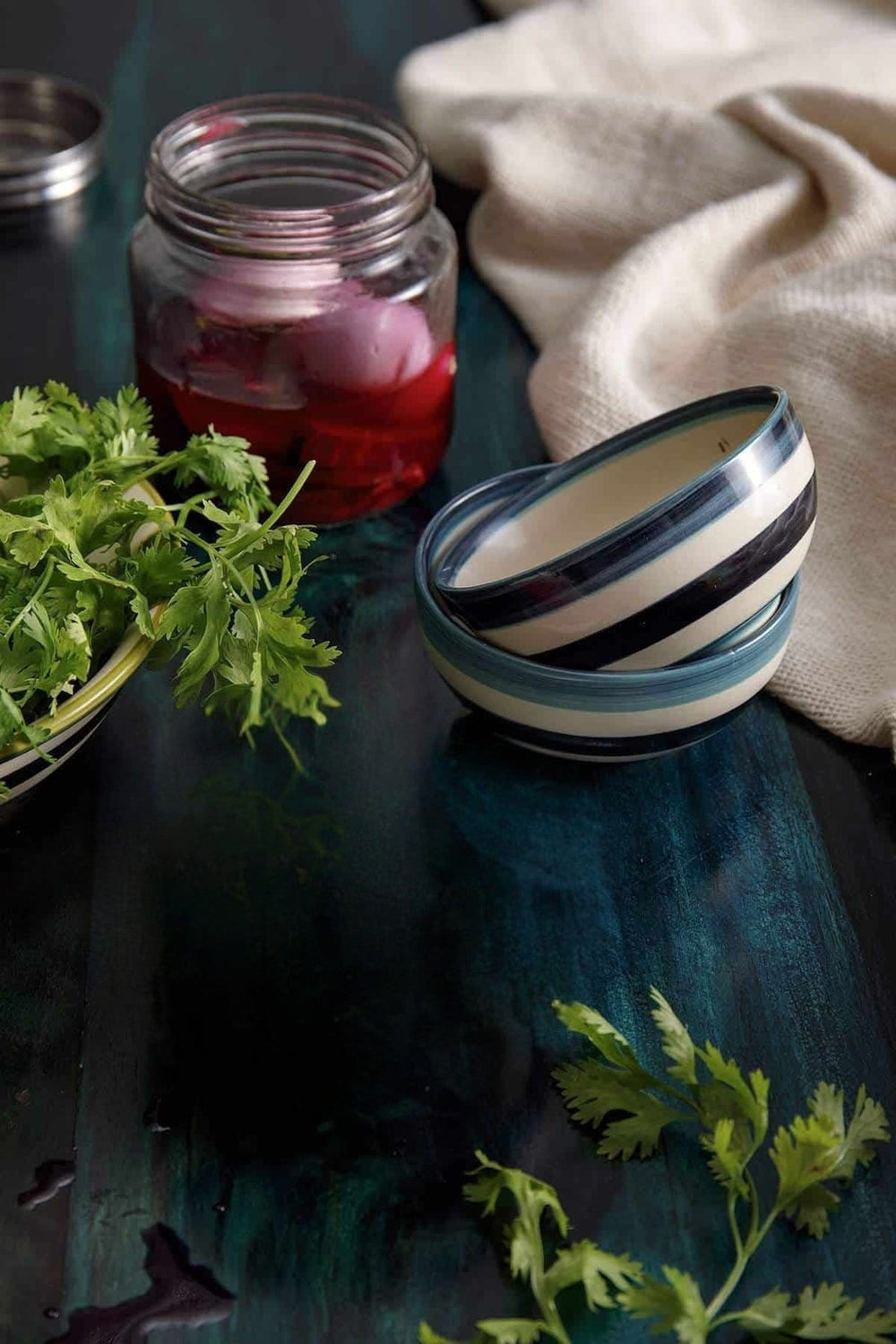 Wonderland Ceramic Katori (Set Of 2)