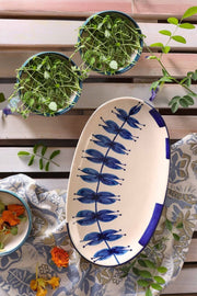 SERVING PLATTERS Wonderland Ceramic Oval Platter