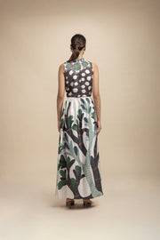 BOTTOMS Wonderland Midi Skirt (Champagne Grey)