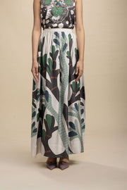 BOTTOMS Wonderland Midi Skirt (Champagne Grey)