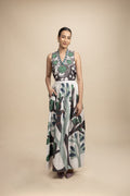 BOTTOMS Wonderland Midi Skirt (Champagne Grey)