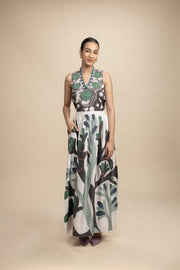 BOTTOMS Wonderland Midi Skirt (Champagne Grey)