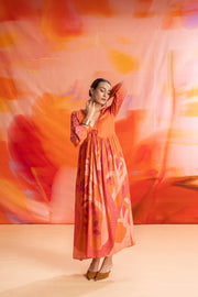 DRESSES Wonderland Midi Dress (Chilly Orange)