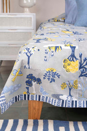 PRINT & PATTERN BEDCOVERS Wonderland Pure Cotton Bedcover (Grey)