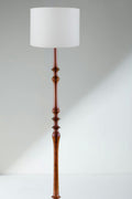 FLOOR LAMPS Wooden Teak Wood Floor Lamp (Natural)