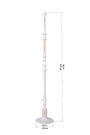 FLOOR LAMPS Wooden Teak Wood Floor Lamp (Washed White)