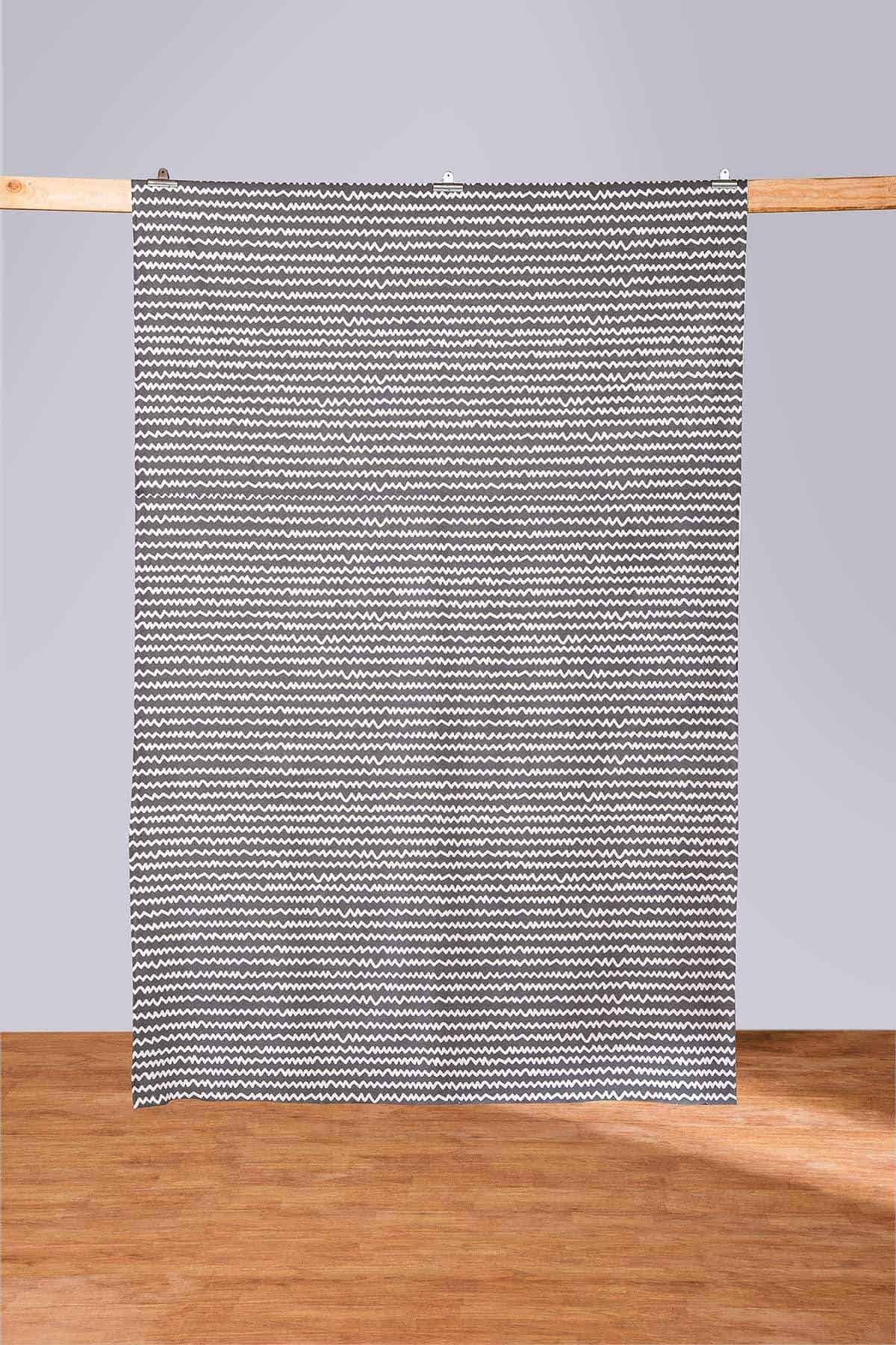 PRINT & PATTERN HEAVY FABRICS Worli Water Printed Heavy Fabric And Curtains (Taupe)