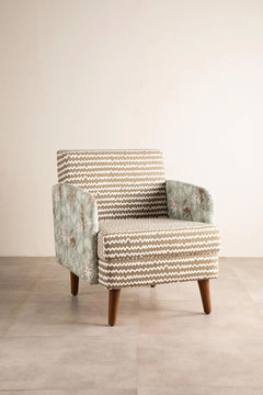 PRINT & PATTERN UPHOLSTERY FABRICS Worli Water Printed Upholstery Fabric (Taupe)