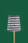LAMPSHADES Worli Water Tiny Taper Lampshade (Black And White)