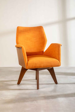 Raffia Ginger Orange Fabric