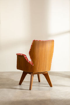 Landfall Ogee Mineral Red Fabric